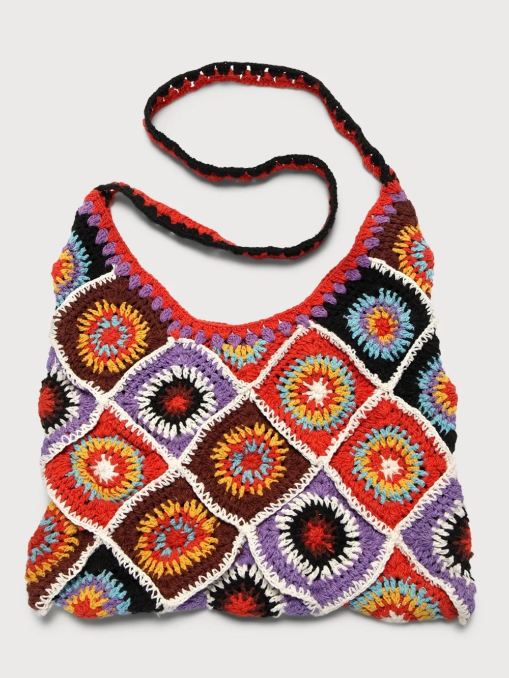 Lulus NWT Boho Bae Multi Crochet Tote